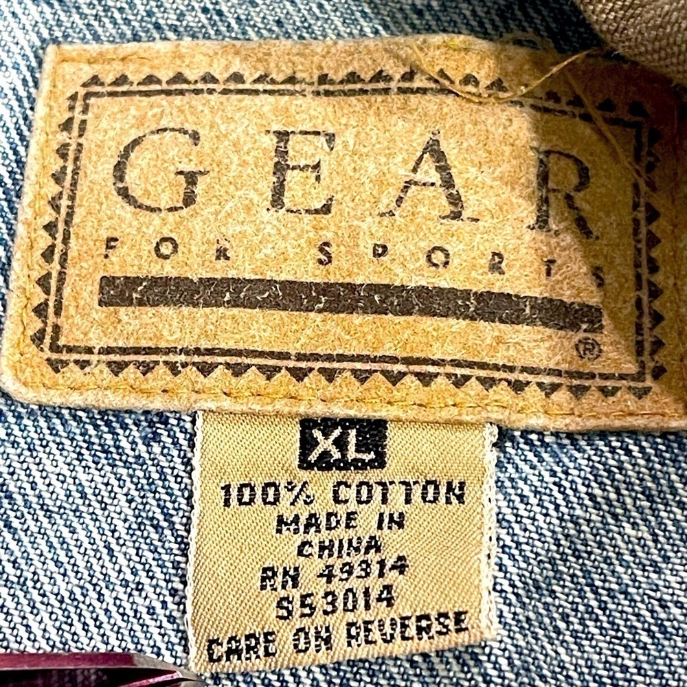 Vintage Denim Gear for Sports Ronnie Milslap Jacket men’s size XL - Picture 6 of 12